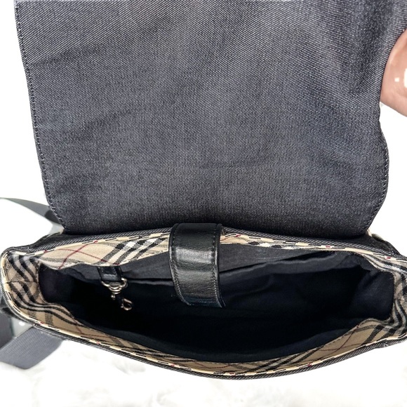 Burberry Nova Check & Denim Crossbody Bag EUC, includes Burberry Dust Bag - Picture 12 of 16